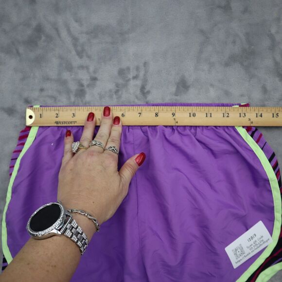 Nike Shorts Womens M Purple Dri Fit Dolphin Style Active Work Out Fitness Bottom - Picture 3 of 16